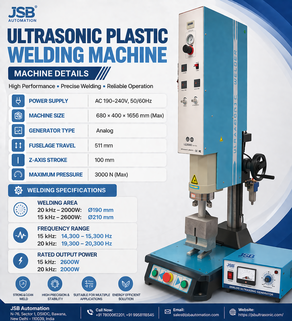 Ultrasonic plastic welding machine price